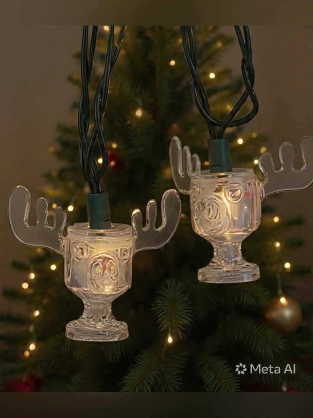 NIB National Lampoon's Christmas Vacation Moose Mug String Lights Kurt Adler